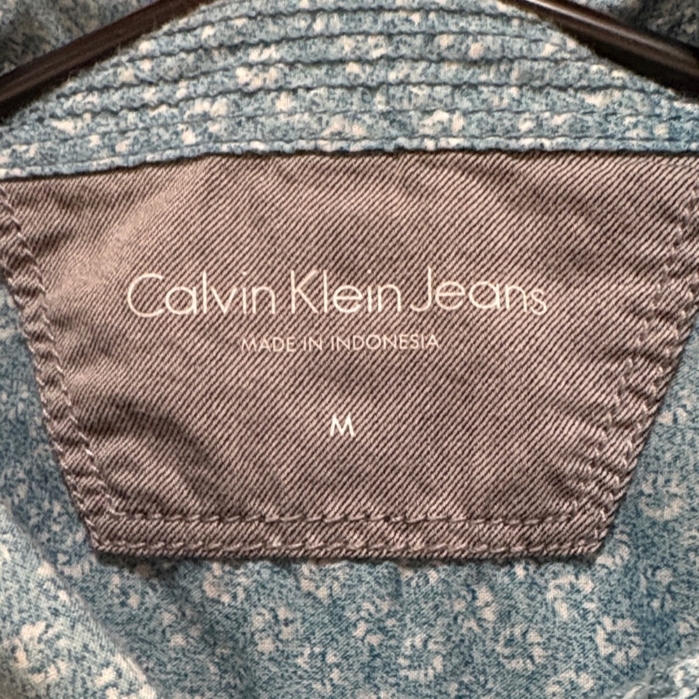 Calvin Klein Jeans Blue Dress Shirt - Picture 3 of 3